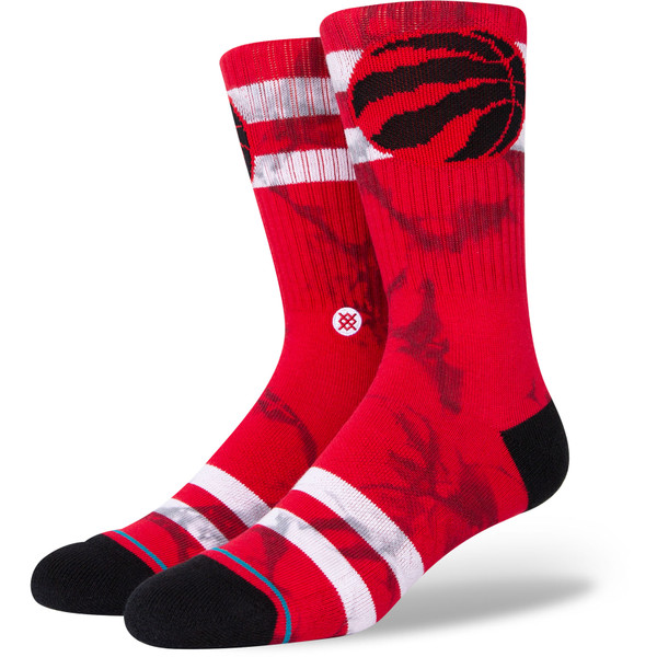 Stance Dyed NBA Team Socks - Sportsokken - rood/zwart - Mannen