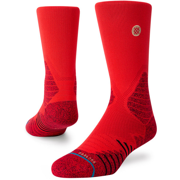 Stance Icon Hoops Crew Sok - Sportsokken - rood - Unisex