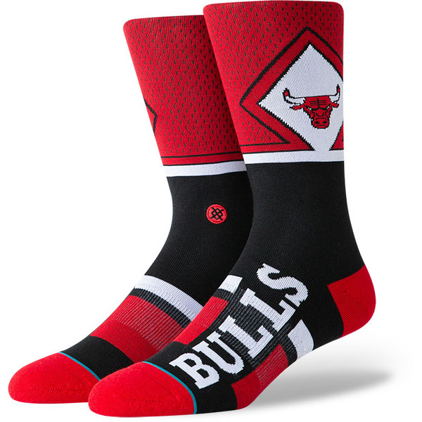 Stance Shortcut 2 NBA Team Socks - - zwart/rood - maat 38-42