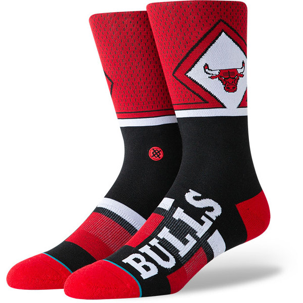 Stance Shortcut 2 NBA Team Socks - Sportsokken - zwart/rood - Jongens/Meisjes/Heren/Dames