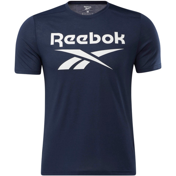 Reebok Workout Supremium Shirt Men - Opruiming - Kleding - navy - maat XL