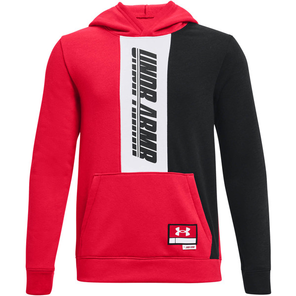 Under Armour Fleece Hoodie Boys - Sporttruien - rood - Unisex