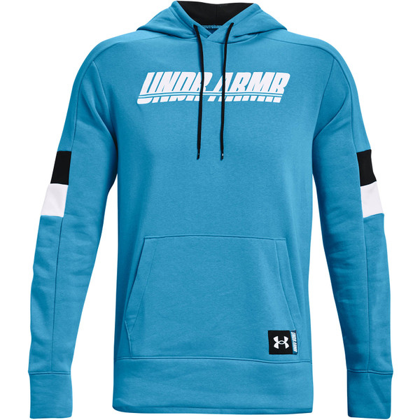Under Armour Baseline Fleece Hoodie Men - - zwart/blauw - maat M