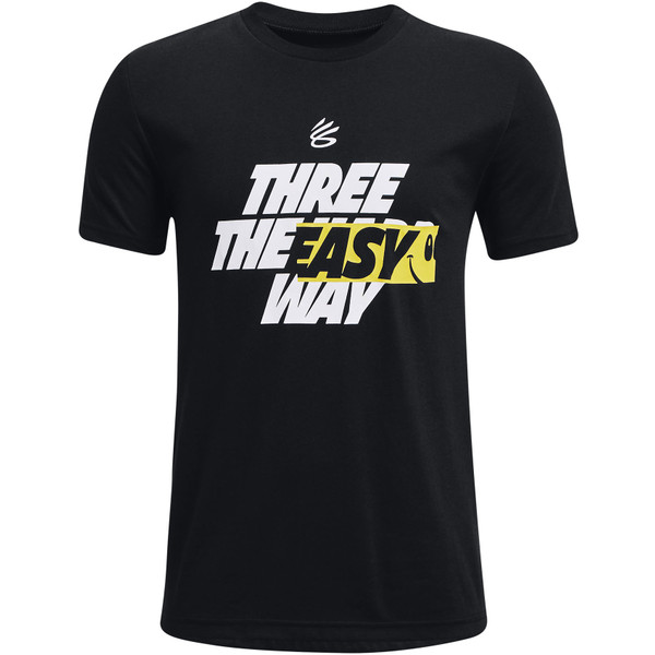 Under Armour Curry Three Shirt Boys - - zwart - maat 152