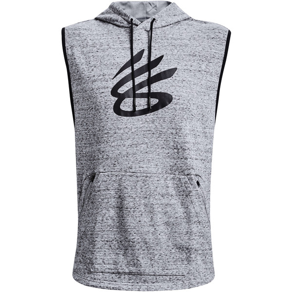 Under Armour Curry Sleeveless Hoodie Men - - grijs - maat L