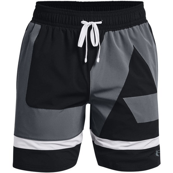 Under Armour Baseline Woven Short Men - - zwart/grijs - maat 2XL