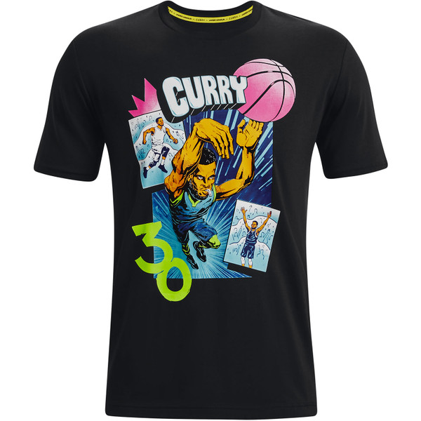 Under Armour Curry Comic Book Shirt Men - - zwart - maat XL