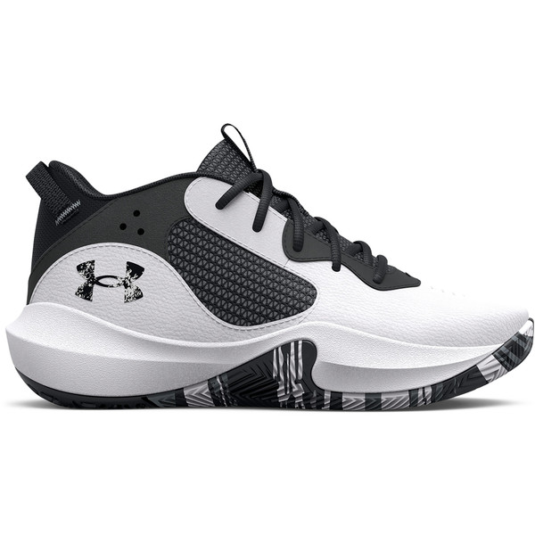 Under Armour Lockdown 6 PS Kids - Handbalschoenen - wit - maat 29 1/2