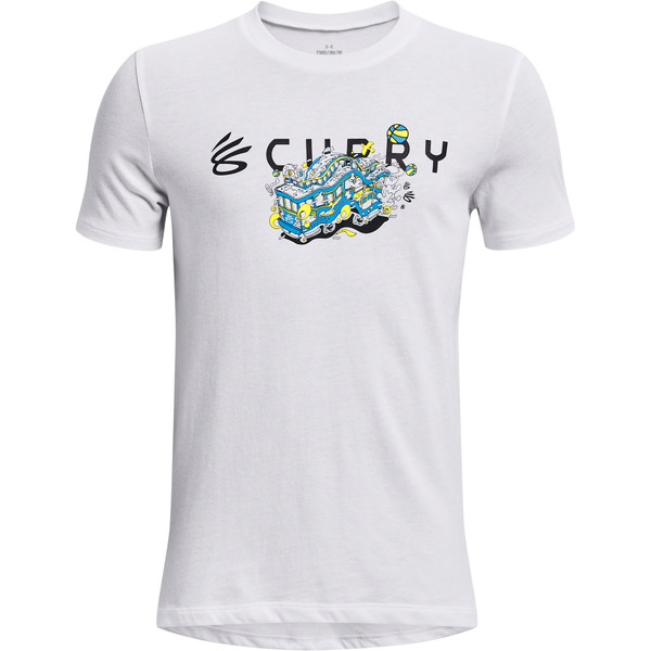 Under Armour Curry Trolly Shirt Boys - - wit - maat 140