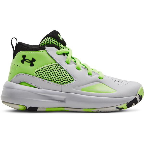 Under Armour Lockdown 5 PS Kids - Opruiming - Handbalschoenen - grijs - maat 32