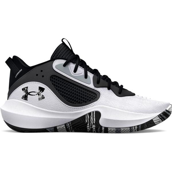 Under Armour Lockdown 6 GS Kids - Handbalschoenen - wit - maat 35 1/2