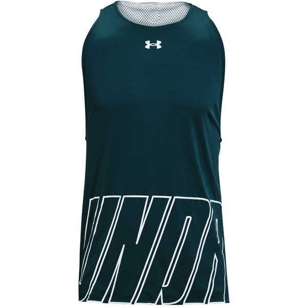 Under Armour Baseline Rev. Tanktop - - navy - maat L