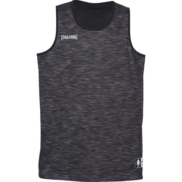 Spalding Street Reversible Shirt Heren - Grijs Gemeleerd / Zwart | Maat: L