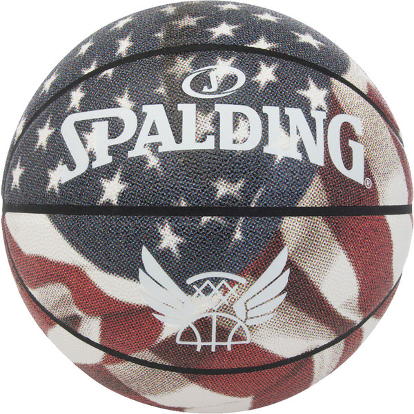Spalding Flight Series Star & Stripes - - rood/blauw - maat Maat 5