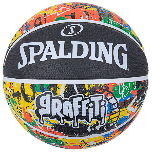 Spalding Graffiti Rainbow - - zwart - maat Maat 5