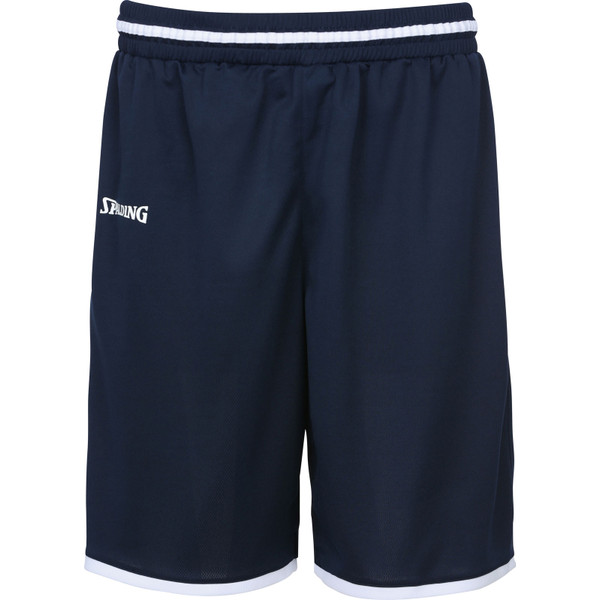 Spalding Move Shorts - Sportbroek - Heren - Donkerblauw  / Wit - Maat 152