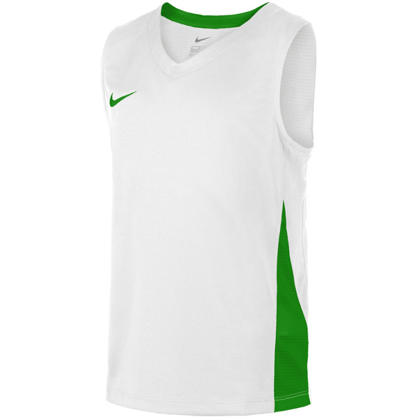 Nike Team Basketball Shirt Kids - - wit/groen - maat 152