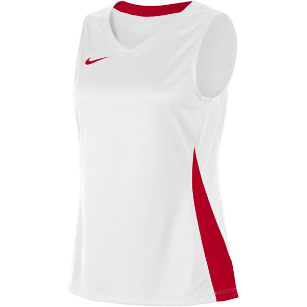 Nike Team Basketball Shirt Women - - wit/rood - maat XS