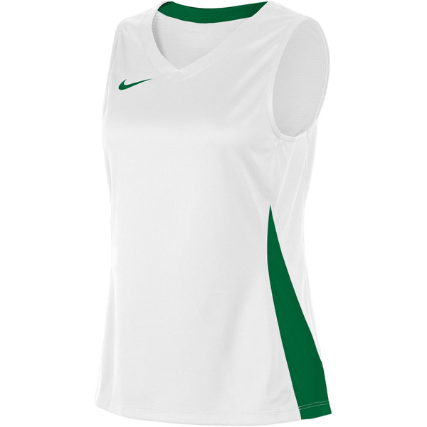 Nike Team Basketball Shirt Women - - wit/groen - maat 3XL
