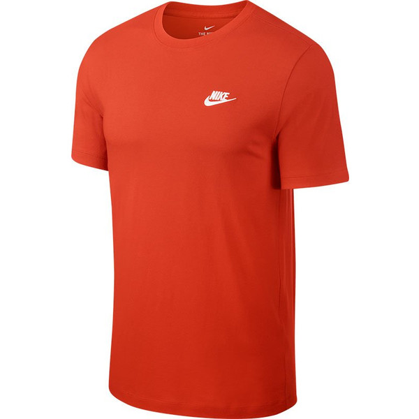Nike Sportswear Club Tee - Handbalkleding - Handbalshirts - Orange - maat L