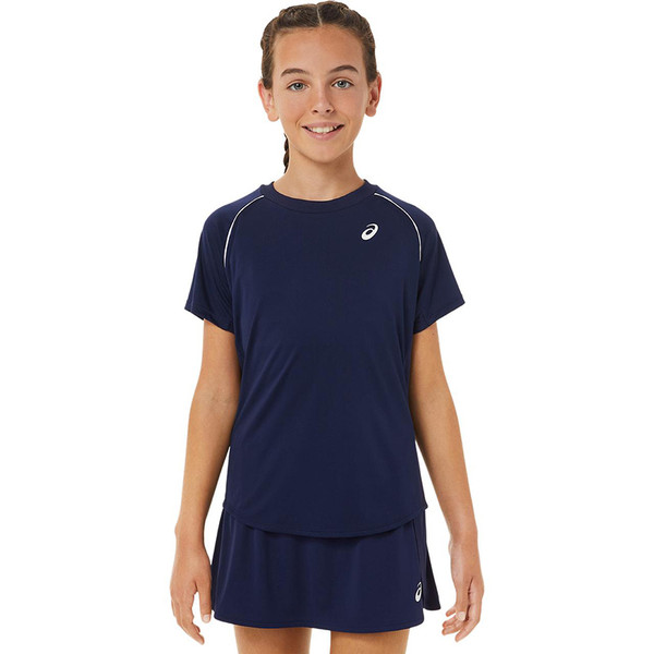 Asics Plain Top Meisjes - sportshirts - Blue - Meisjes
