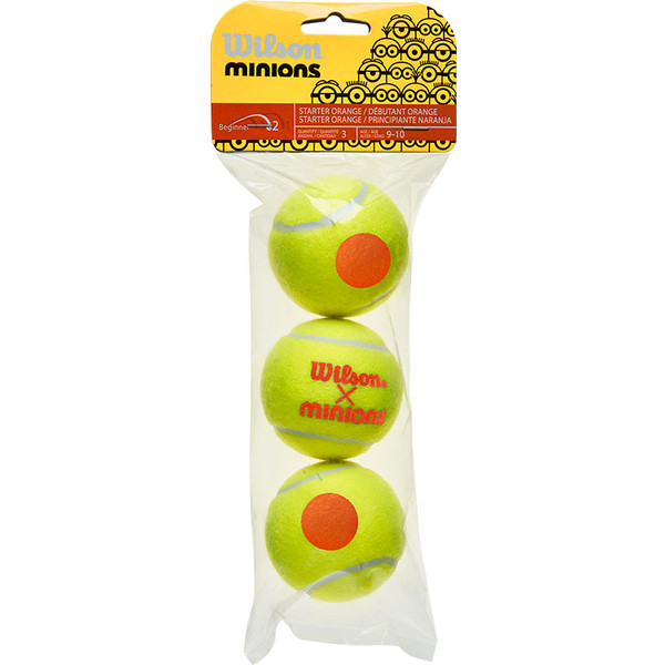 Wilson Minions Stage 2 : 3 Oranje Tennisballen