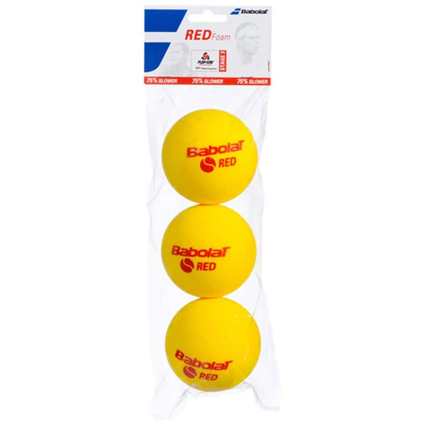 Babolat Stage 3 : 3 Rode Foam Tennisballen