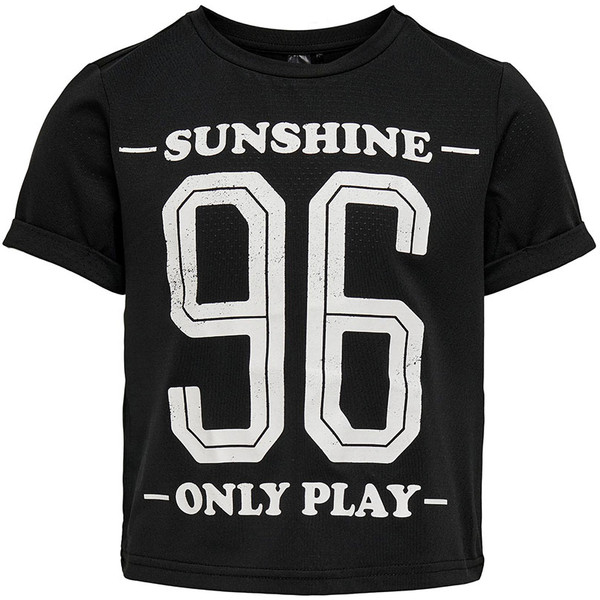 Only Play Min Mesh Tee Meisjes - sportshirts - zwart - Vrouwen
