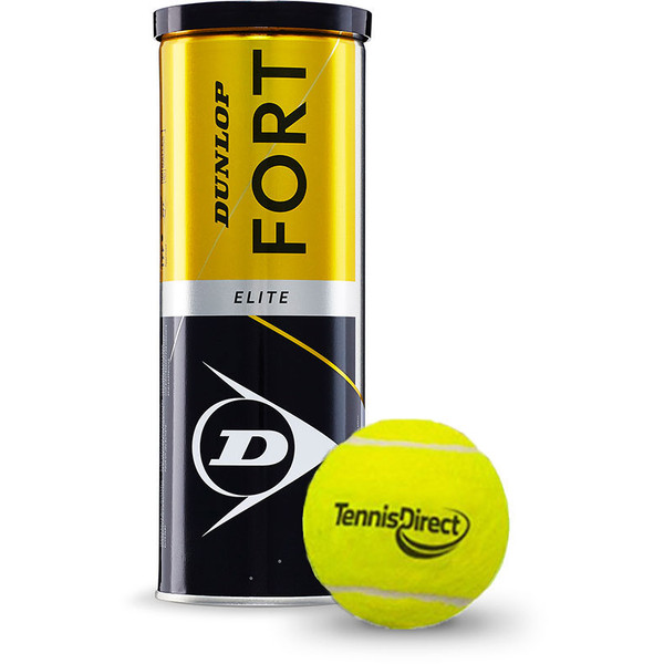 Dunlop Fort Elite TennisDirect Logo Bal 3 st.