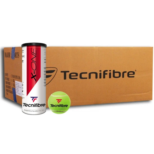 Tecnifibre X-One : 108 Gele Tennisballen