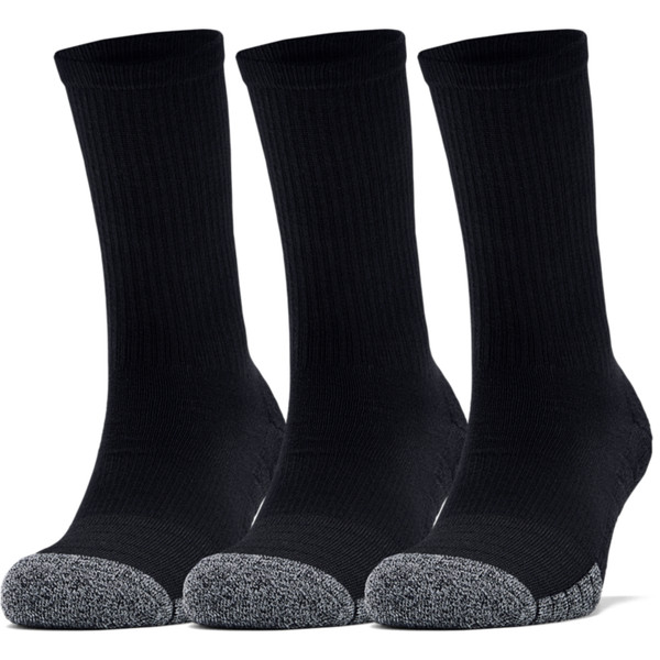 Under Armour Crew 3-Pack Sokken - - Black - maat 47-50