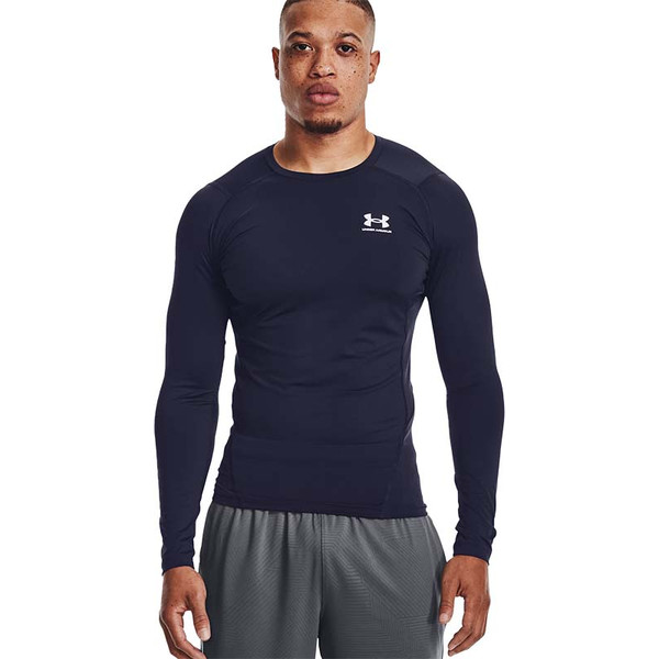 Under Armour Heatgear Compression Longsleeve - Opruiming - Kleding - Dark Blue - maat XS