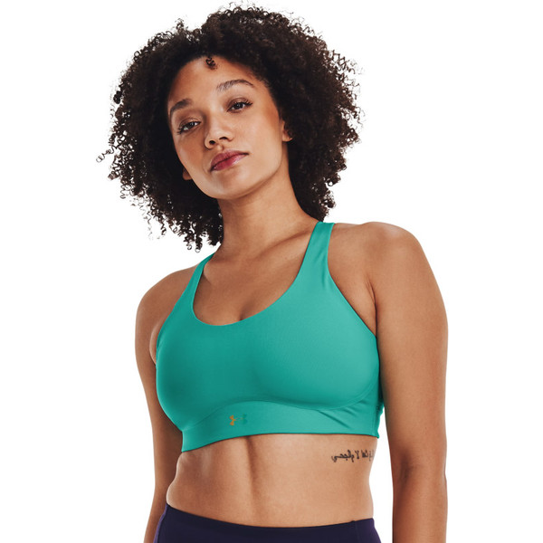 Under Armour Rush Auxetic Mid - Handbalkleding - Sport BH&apos;s - Green - maat XS