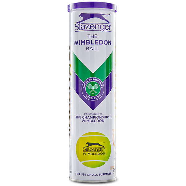 Slazenger Wimbledon : 4 Gele Tennisballen
