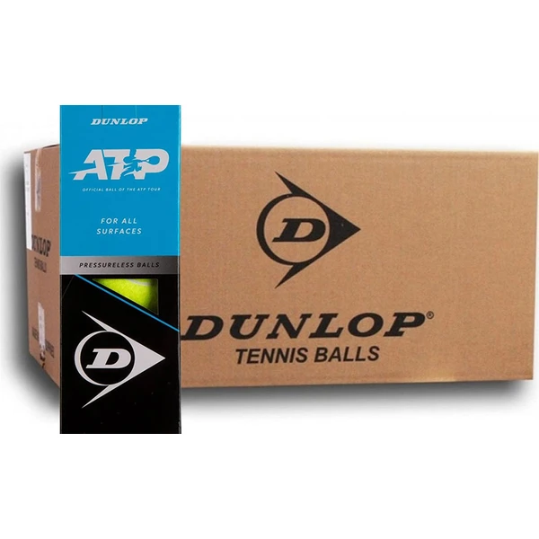 Dunlop ATP : 72 Drukloze Gele Tennisballen