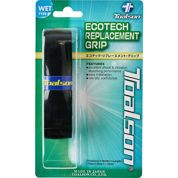 Toalson EcoTech Padel - Tennis Replacementgrip - Zwart