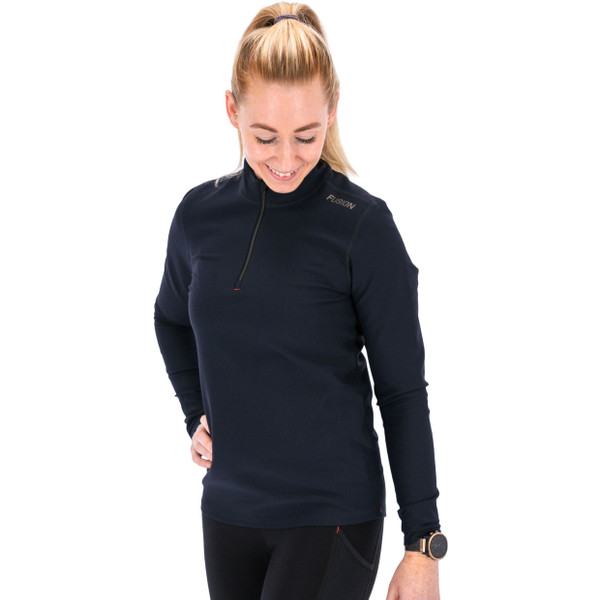 Fusion Long Sleeve Half Zip Women