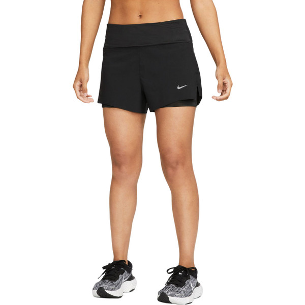 Nike Dri-FIT Swift Mid-Rise 2in1 3&apos;&apos; Short Dames afbeelding