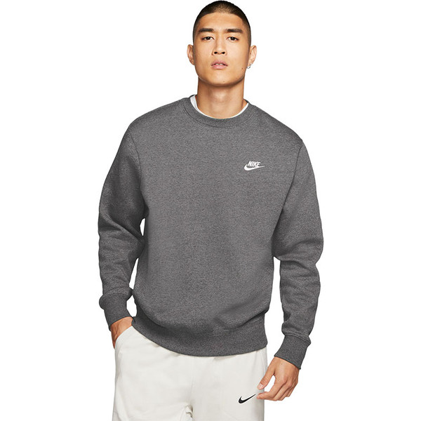 Nike Sportswear Club Fleece Crew  Sporttrui - Maat L  - Mannen - grijs