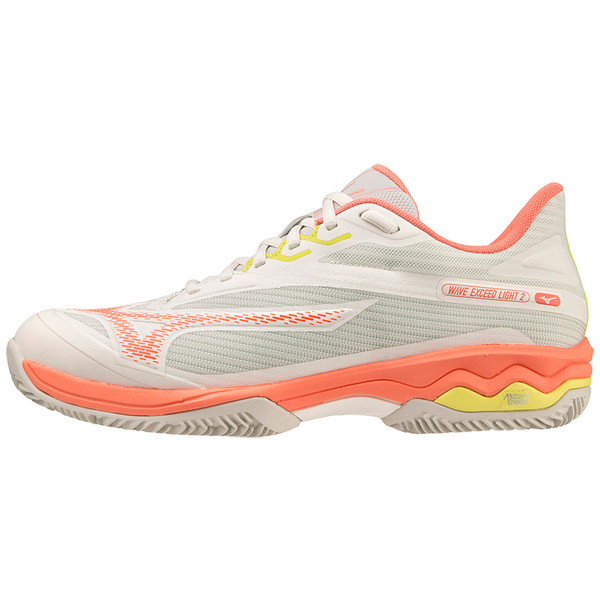 Mizuno Tennisschoen Padelschoen Wave Exceed Light 2 CC Dames Wit