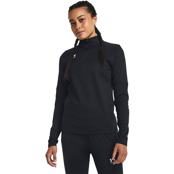 Under Armour Challenger Training Top Dames - - Black/White - maat XL