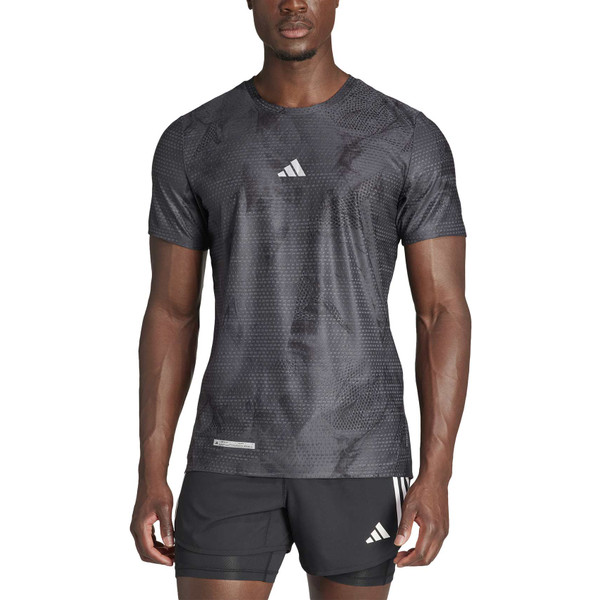 adidas Performance Ultimateadidas Allover Print T-shirt - Heren - Grijs- S