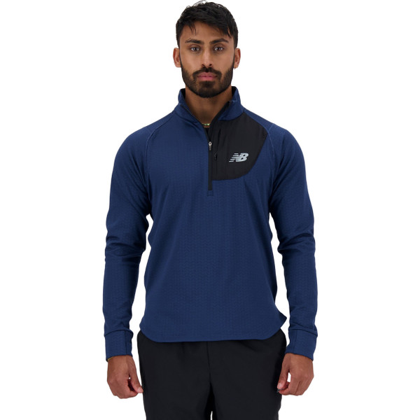 New Balance Heat Grid Half-Zip Longsleeve Heren