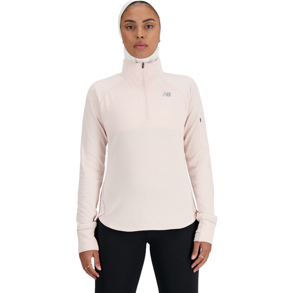 New Balance Heat Grid Half-Zip Longsleeve Dames