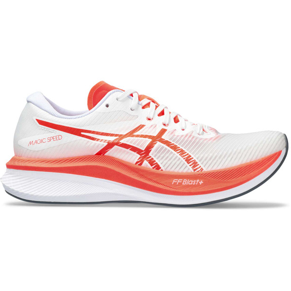 Asics Magic Speed 3 hardloopschoenen rood en wit