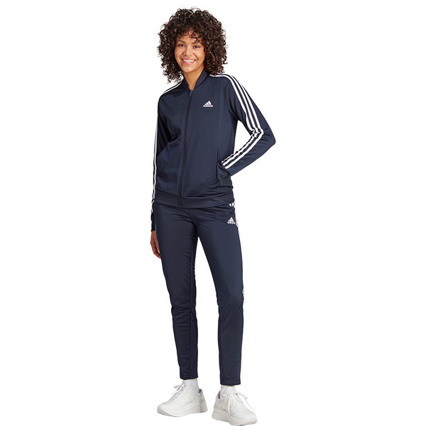 adidas Sportswear Essentials 3-Stripes Trainingspak - Dames - Blauw - 2XL