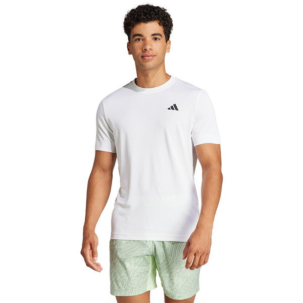 adidas Performance Tennis FreeLift T-shirt - Heren - Wit- S