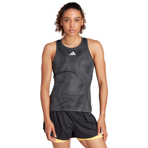 adidas Performance Club Tennis Graphic Tanktop - Dames - Grijs- L