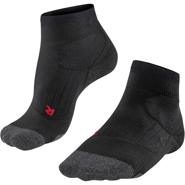 FALKE PL2 Short heren tennis sokken - zwart (black) - Maat: 44-45