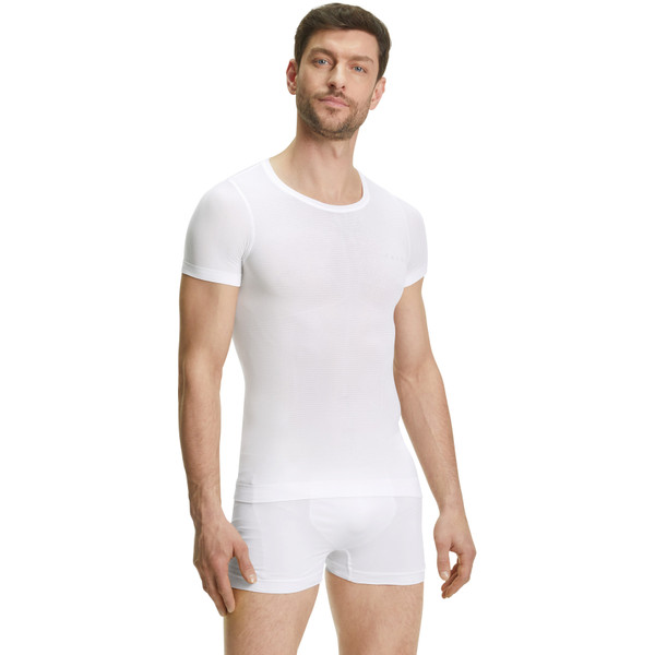 FALKE heren T-shirt Ultralight Cool - thermoshirt - wit (white) - Maat: XXL